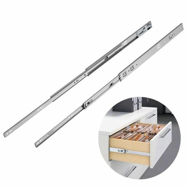 Corrediça Telescópica Hd H45 550mm | Amortecimento Soft Closi